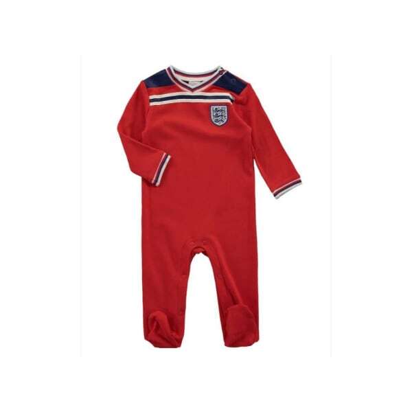 England FA Baby Away Kit Sleepsuit (12-18 Months)