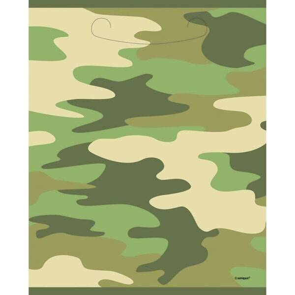 Unique Party Camo Party Bags (Pack of 8)