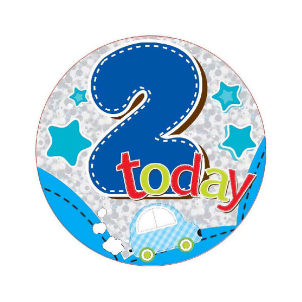 Car 2nd Birthday Badge