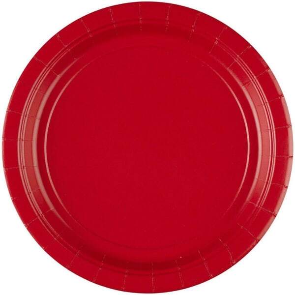 Paper Round Party Plates (Pack of 8)