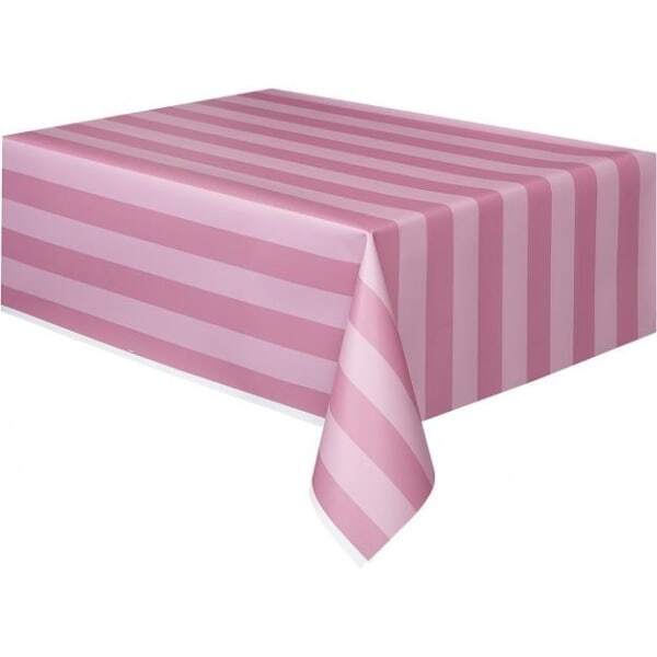 Unique Party Plastic Striped Party Table Cover