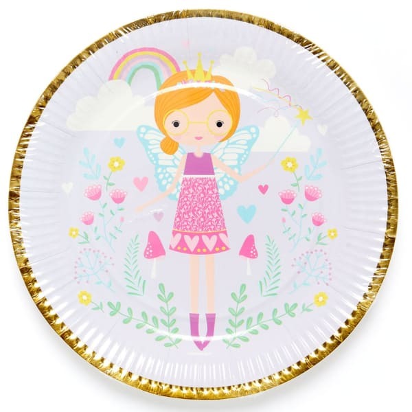 Amscan Paper Fairy Princess Disposable Plates (Pack of 8)