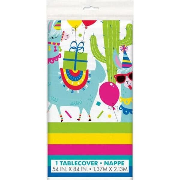 Unique Party Plastic Llama Party Table Cover