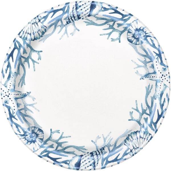 Unique Party Reefs Dinner Plate (Pack of 8)