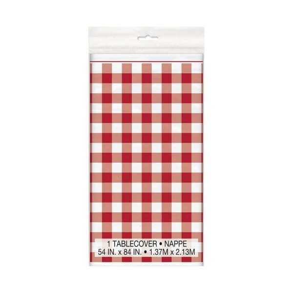 Unique Party Plastic Gingham Party Table Cover