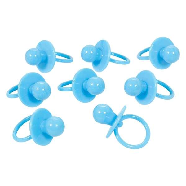 Amscan Plastic Pacifier Baby Shower Charm (Pack of 8)