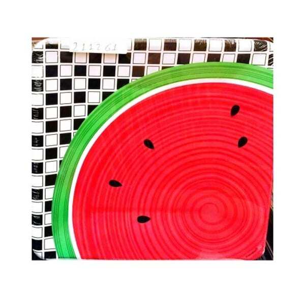 Unique Party Watermelon Check Party Plates (Pack of 8)