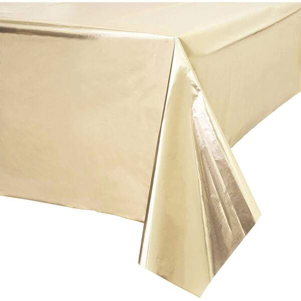 Amscan Paper Metallic Party Table Cover