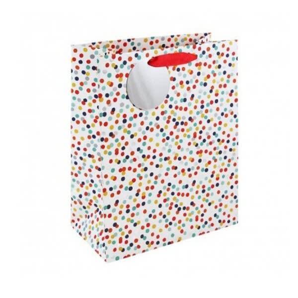 Eurowrap Dotted Gift Bag (Pack of 6) (L)