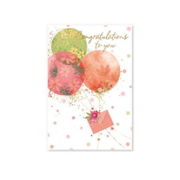 Simon Elvin Balloon Congratulations Card (Pack of 6)