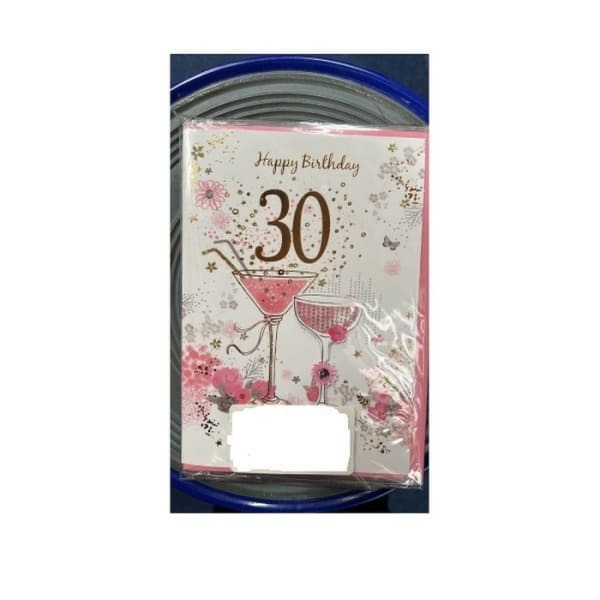 Simon Elvin 30th Birthday Card (Pack of 6)