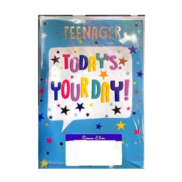 Simon Elvin Teenager Star Card (Pack of 6)