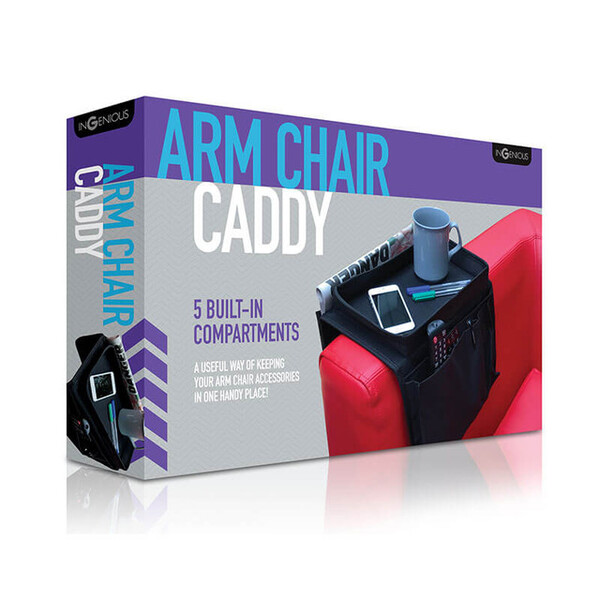 Ingenius Black Arm Chair Caddy