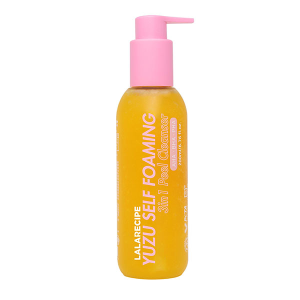 LALARECIPE Yuzu Self Foaming 3-in-1 Cleanser 200ml