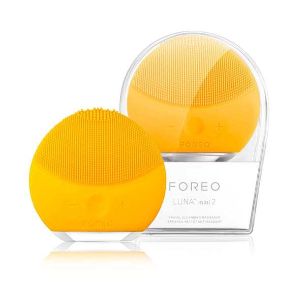 FOREO Luna Mini 2 Facial Cleansing Brush, Sunflower Yellow