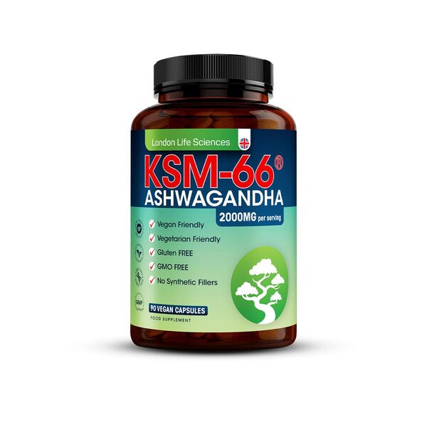 LLS Ashwagandha KSM-66® 2000mg  90 Vegan Tablets