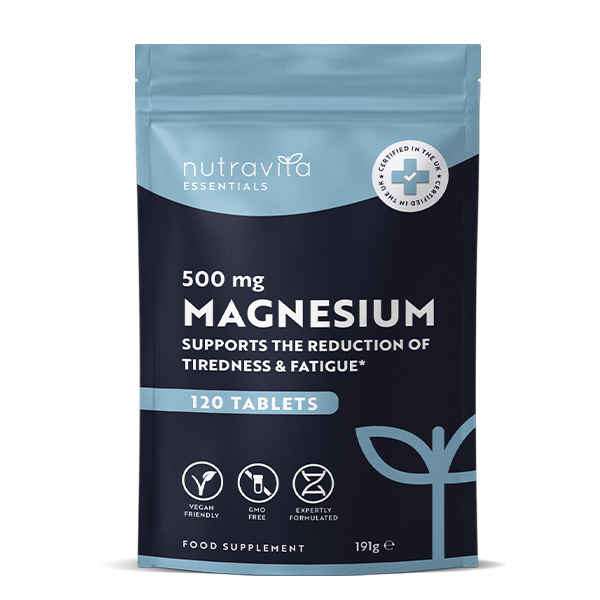 Nutravita Magnesium 500mg - 120 Vegan Tablets