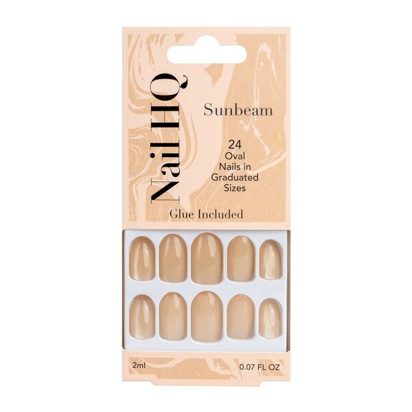 Nail HQ Oval Sunbeam Nails (24 Pieces)