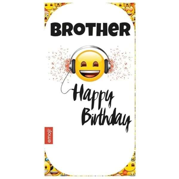 Emoji Grandson Toungue Out Emoji Birthday Card