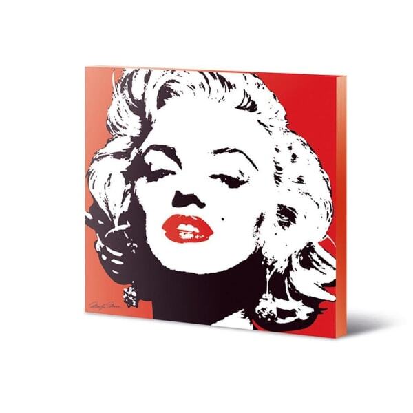 Marilyn Monroe Red Canvas Print (30cm x 30cm)