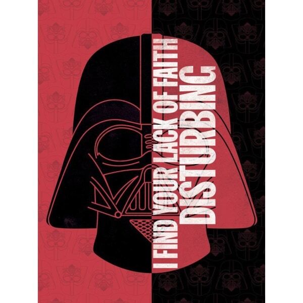 Star Wars Half Quote Canvas Print (80cm x 60cm)