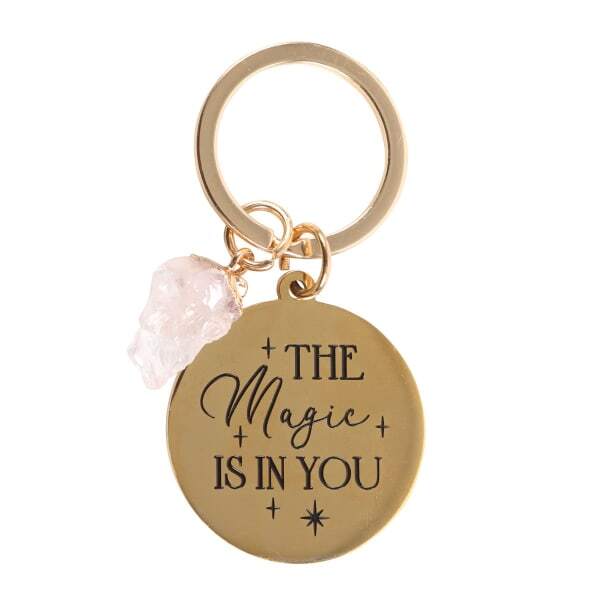 Something Different The Magic Is In You Rose Quartz Keyring