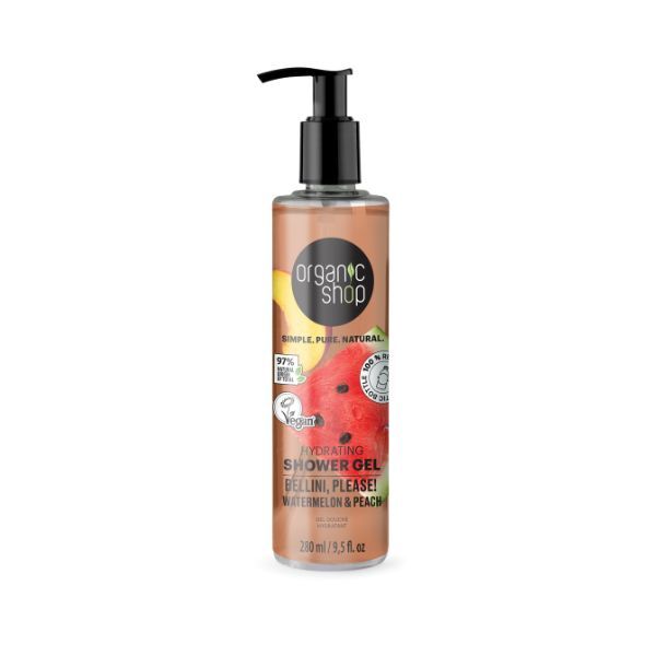 Organic Shop BelliniPlease  ShowerGel Watermelon&Peach 280ml