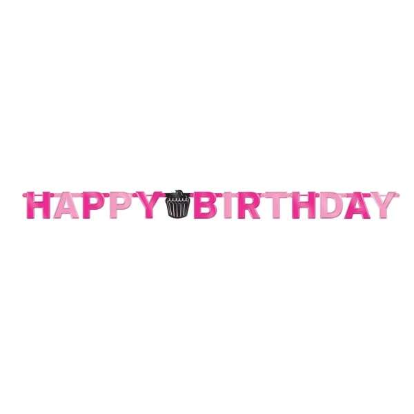 Amscan Oh So Fab Foil Letter Happy Birthday Banner