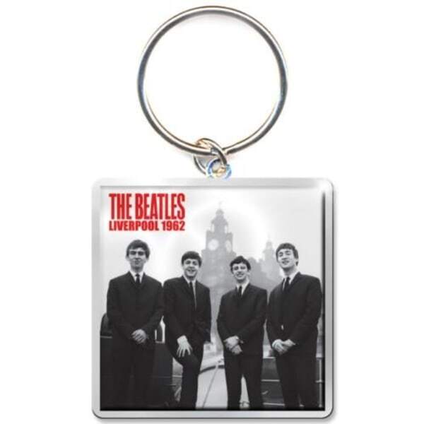 The Beatles In Liverpool Photo Print Keyring