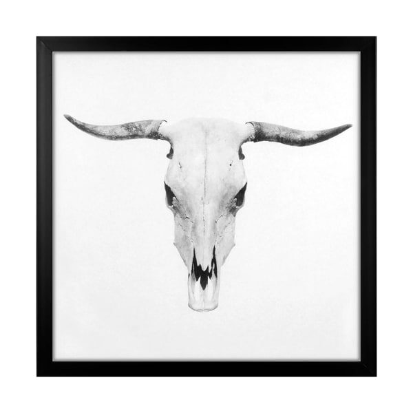 Grindstore Bull Skull Large Framed Canvas Print