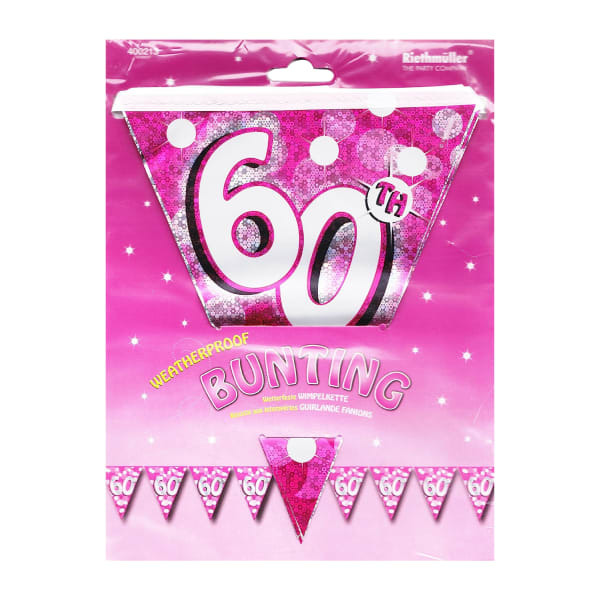 Amscan Sparkle 60th Birthday Bunting