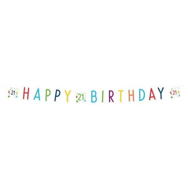 Amscan Letter 21st Birthday Banner