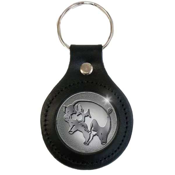 Pink Floyd Pig Leather Keyring