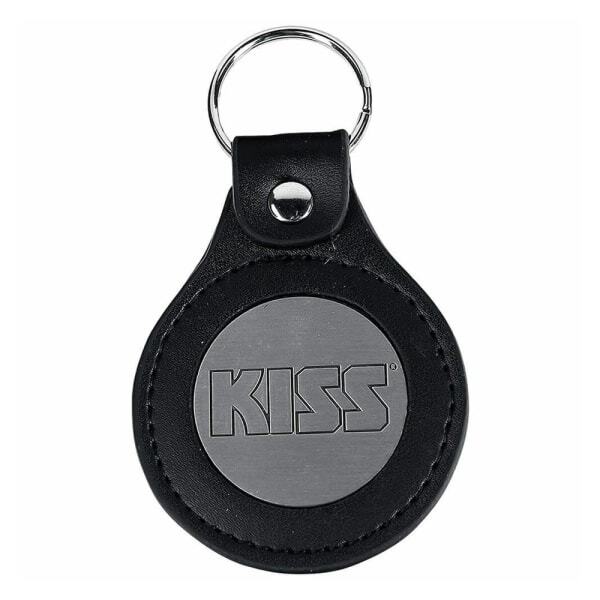 Kiss Logo Leather Keyring