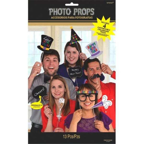 Amscan New Years Eve Photobooth Props (Pack of 13)