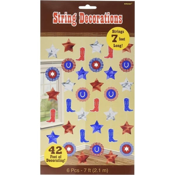 Amscan Western String Decoration (Pack of 6)