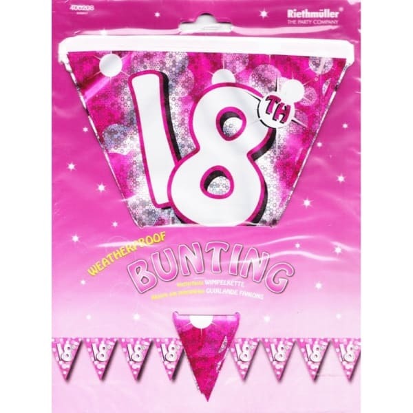 Amscan Sparkle 18th Bunting