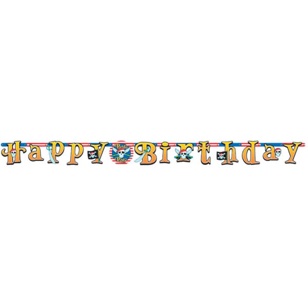 Amscan Pirate Happy Birthday Banner