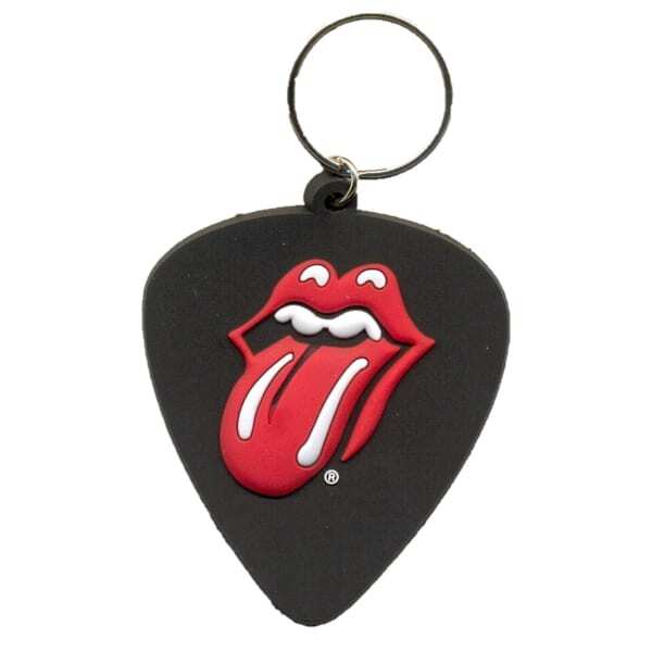 The Rolling Stones Plectrum Rubber Keyring