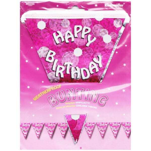 Amscan Sparkle Happy Birthday Bunting