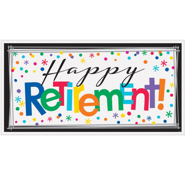 Amscan Giant Retirement Banner