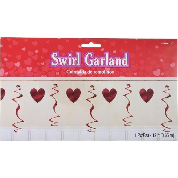 Amscan Heart Swirl Garland