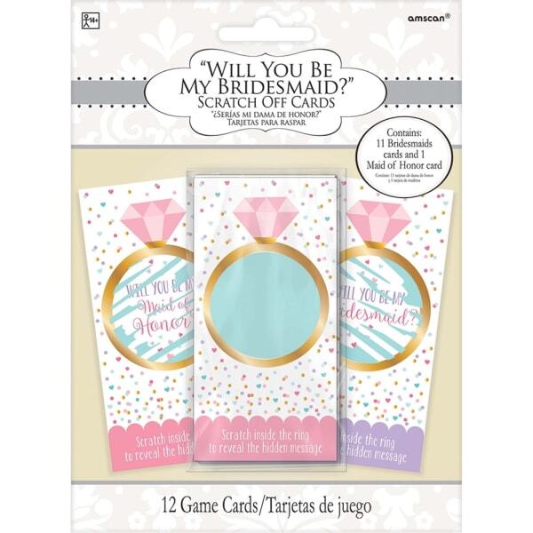 Amscan Bridal Shower Novelty Scratch Card (Pack of 12)