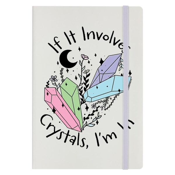 Grindstore If It Involves Crystals Hard Cover A5 Notebook