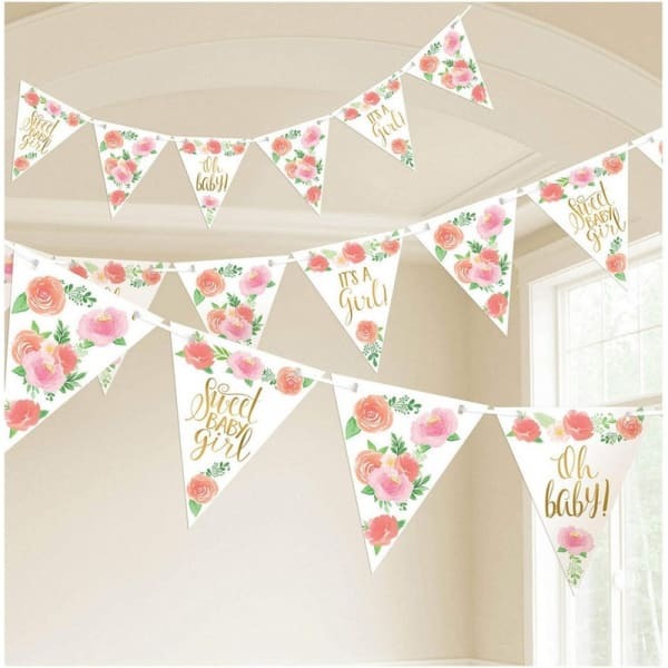 Amscan Floral Baby Shower Banner