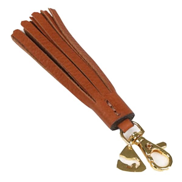 Aubrion Tassel Trim Leather Keyring