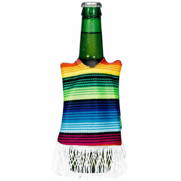 Amscan Fabric Rainbow Striped Bottle Cover