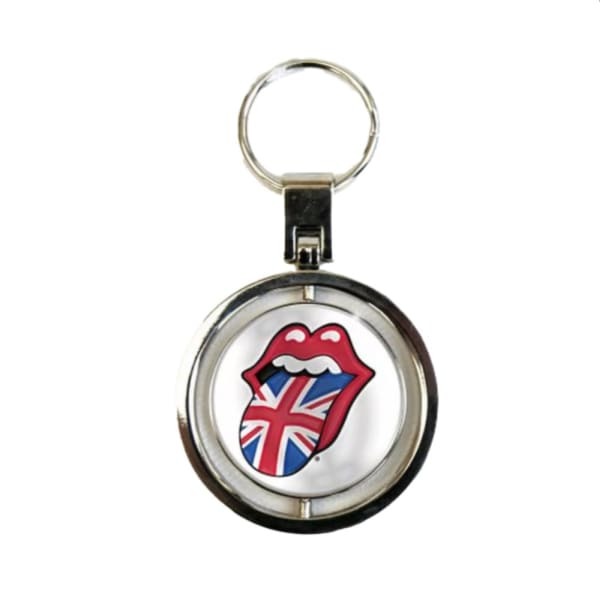 The Rolling Stones & US Tongues Spinner Keyring