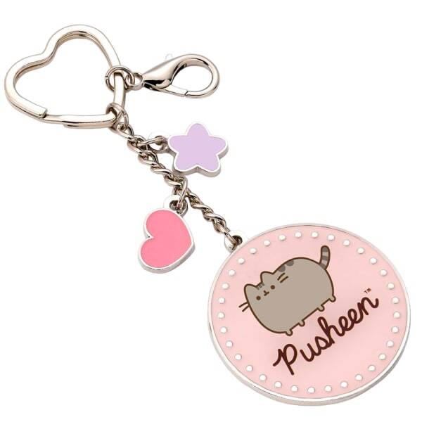 Pusheen Pizza Keyring