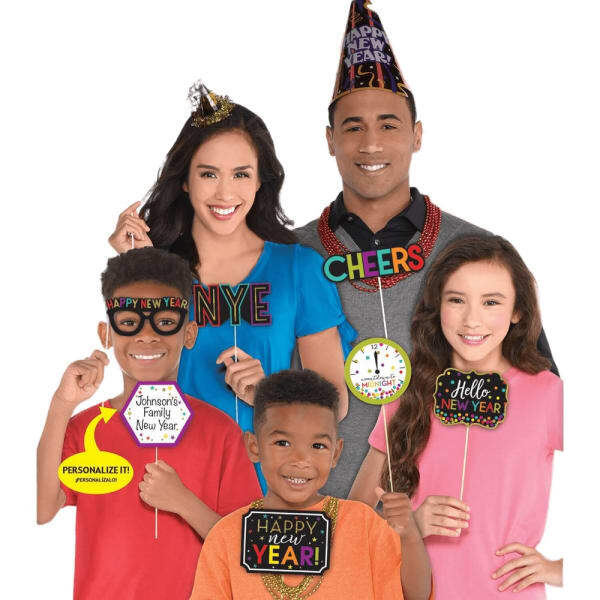 Amscan New Year Photobooth Props (Pack of 13)